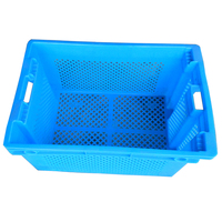 Caisse en plastique HDPE, 623x426x315mm, fourre-tout pour le stockage de fruits et légumes