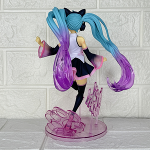 Новинка, 23 см, Kawaii Vocaloid <span class=keywords><strong>Miku</strong></span>, художник с днем рождения, кошачьи уши, аниме-игрушка, Реалистичная фигурка - Product Image 6