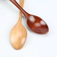 Cuillère en bambou de 7 pouces, design classique et simple, écologique, à manche court, pour la cuisine, la restauration et les services de traiteur