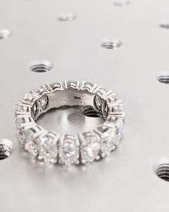 Ggia ได้รับการรับรอง CVD HPHT ตัดวงรีในห้องปฏิบัติการที่ปลูกเพชร14K 18K แข็งทองเต็มรูปแบบแหวนแต่งงานสำหรับผู้หญิงจำนวนมาก - Product Image 4