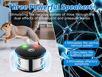 Répulsif à ultrasons pour souris d'intérieur, répulsif électronique pour rongeurs à brancher, dispositif de lutte antiparasitaire à impulsions ultrasoniques électriques