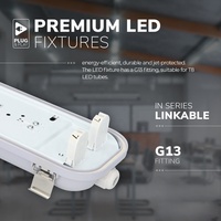 Luminaire LED Tri-proof T8 de 4FT et 5FT, étanche IP65, pour garage, atelier, studio – Lampes Tri-proof