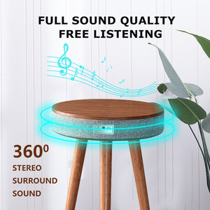 Altavoz inalámbrico de madera sólida para mesa de centro, altavoz profesional de madera sólida con dientes azules, precio más bajo, nuevo - Product Image 4