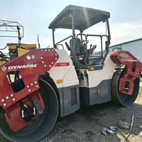 Rouleau compresseur à double tambour Dynapac CC6200 d'occasion, poids de 13600 kg, double fréquence et amplitude pour le compactage des chaussées en asphalte autoroutier