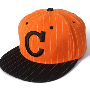 Custom Strip Pattern 3D Embroidery Logo Snapback <b>Hat</b> with Customer Logo Outdoor Fleece Jersey Fabric Fashionable Design - Product Image 2
