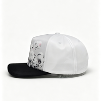 Casquette de baseball numérique gaufrée à motif lettres imprimé intégral, logo Power Ball sur la visière, sangle arrière réglable en plastique, en nylon, unisexe.