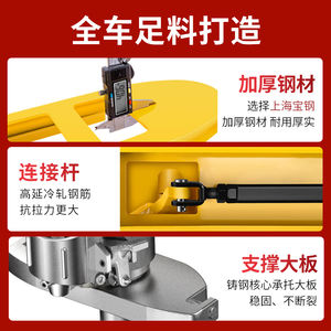 ミニ倉庫用マニュアルフォークリフトパレットスタッカー小型折りたたみ式2トン積載量価格 - Product Image 5