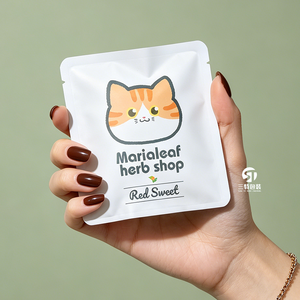 Bolsas con Sellado de 3 Lados Impresas Personalizadas |   Bolsa de Embalaje de Papel Kraft a Prueba de Humedad para Café y Té en Sobres - Product Image 5