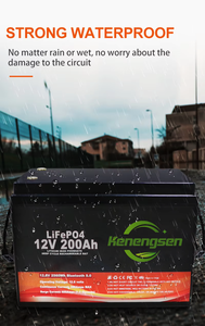 Toptan Özel Lityum Pil 12V 200Ah Dahili Akıllı BMS ile Kamp ve Ev İçin - Product Image 3