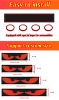 DIY RGB voiture LED matrice Pixel panneau nouveau diable yeux lumière Graffiti défilement texte conseil pour pare-brise écran publicitaire