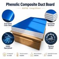Panneau de ventilation en mousse phénolique à double couleur avec face en acier, taille personnalisée 1,2m*3m