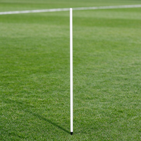 Poteau de coin de football professionnel de 1,5 m, tige lisse, pointe de sol en ABS, marqueur de limite de terrain de football portable et mobile, facile à déplacer