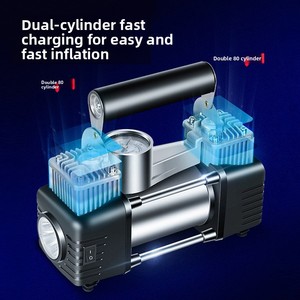 Compresseur d'air à double cylindre 150W, pompe gonflable, outil multifonctionnel haute pression 80 bars, marche/arrêt automatique - Product Image 2