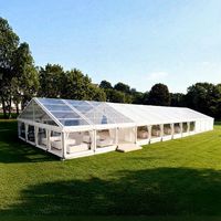 Tente de réception extérieure 500 places 15x50m en PVC imperméable et ignifuge pour mariage, dîner de gala ou événement d'entreprise