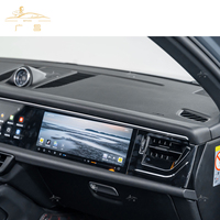 Autoradio Android avec double écran GPS DSP RGB, écran tactile grand format, montage sur tableau de bord, caméra de recul pour Macan, conduite à gauche