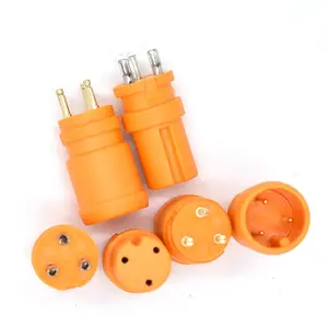 2 3 4 5 6 7 8 broches DC Power Electrical Plug DC power plug 8 Core wire to wire Connector Waterproof IP67 Plug M8