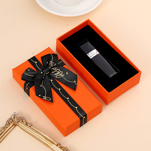 Caja de papel texturizada de alta calidad con logotipo personalizado impreso, juego de lápiz labial, cajas de maquillaje de regalo, embalaje cosmético, caja de regalo - Product Image 1