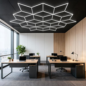 Lumières LED en forme de flocon de neige à CRI élevé, connexion sans soudure, pour bureaux commerciaux, supermarchés, salons de coiffure - Product Image 1
