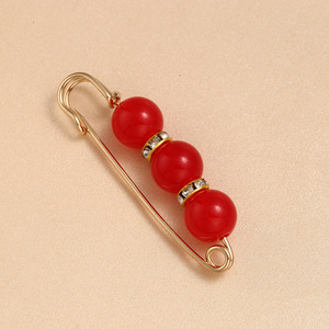 女性用安全シャツクリップピン女性用パールブローチピンセーターショールクリップ - Product Image 6