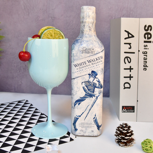 Verre à vin en plastique PP incassable 16oz, logo personnalisé, gobelet <span class=keywords><strong>transparent</strong></span> noir portable pour fête et événement - Product Image 4