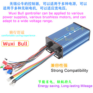 Contrôleur intelligent double mode 24 tubes 36V/48V/60V/72V 60A/70A/80A 3000W/4000W pour moteur CC sans balais haute puissance L916 - Product Image 4