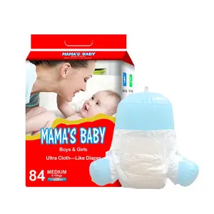 Pañales de algodón orgánico de primera calidad para bebé, ropa de venta con etiqueta privada, gran elasticidad, tamaño 0, pañales secos