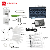 HESHUN Nouveau ET8550 CISS-LET DTF pour Imprimante Epson ET 8550 DTF LETDTF Système d'Alimentation d'Encre Continue Complet Inclut le Réservoir d'Encre Usagée