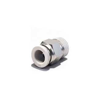 Raccords pneumatiques blancs de haute qualité, connecteurs pneumatiques en plastique et en laiton avec filetages BSP, BSPT, NPT, pour machines industrielles - Product Image 4
