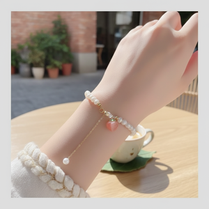 Hot Sale Trending Fashion Gold <b>Beaded</b> <b>Bracelets</b> for Women Minimalist Flower Stone Rhinestone Charm Bangles Wholesale - Product Image 3