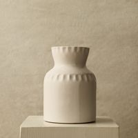 Vase en céramique blanche de style Wabi Sabi, texture en relief, vase à fleurs en porcelaine pour la décoration intérieure de la maison