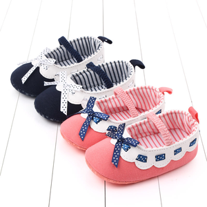 Nouvelles chaussures pour bébé fille à nœud papillon en dentelle, pas chères, en gros, chaussures fantaisie pour bébé fille - Product Image 1