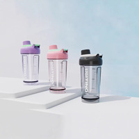 Bouteille d'eau portable ZJFIT moderne, écologique, compatible lave-vaisselle, pour camping, avec graduation, pour boire directement, adaptée aux adultes, pour le sport