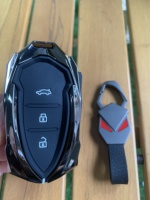 2024 nouveau étui à clés de voiture de luxe en alliage de Zinc coque de couverture Mecha avec boutons en Silicone adapté pour JAC KMC Chery Tiggo