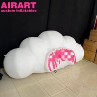 Décorations avec logo imprimé, nuages gonflables. Accessoires de nuages gonflables blancs pour l'affichage