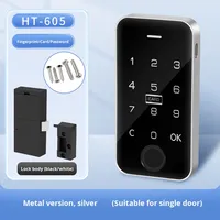 Serrure RFID serrure d'armoire sans clé numérique mot de passe/carte accès clavier tactile casier de gymnastique poli tiroir de bureau usage public/privé