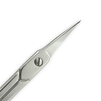 Ciseaux à cuticules professionnels personnalisés en acier inoxydable courbé pour la beauté des ongles