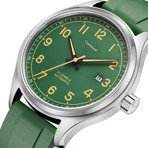 Montres mécaniques automatiques pour hommes, bracelet en cuir, verre saphir, série loisirs, montre-bracelet pour hommes - Product Image 4