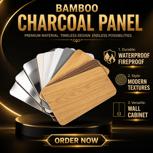 Pannello in Fibra di Carbone di Bambù Ecologico, Impermeabile e Insonorizzante per Decorazioni Interne, Personalizzabile - Product Image 6