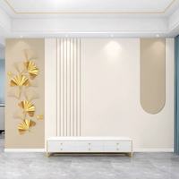 Panneau mural en bois grainé, revêtement en placage de bois pour la décoration intérieure, rénovation de pièce