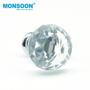 Herrajes para Muebles de Dormitorio, Hotel, Modernos, Tiradores para Armarios, Cajones, Cómodas, Armarios, Base de Aleación de Aluminio, Cristal para Cocina - Product Image 5