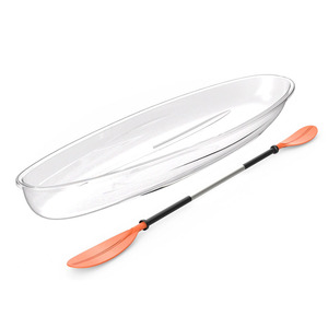 Trong suốt xuồng Kayak thuyền duy nhất rõ ràng Kayak polycarbonate trong suốt cuối xuồng nhà sản xuất bán buôn Kayak thuyền - Product Image 1