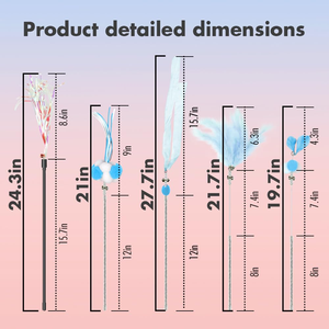 High Quality Funny fairy Stick <b>Cat</b> <b>Interactive</b> Teaser <b>Toys</b> Feather <b>Cat</b> Teaser Wand - Product Image 5