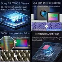 Caméra de mesure vidéo ultra HD 4K, microscope numérique industriel