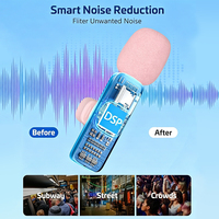 Mini microphone cravate sans fil double à condensateur K9 avec suppression du bruit, connecteur Type-C 2,4 GHz, pour iPhone, Android et appareil photo