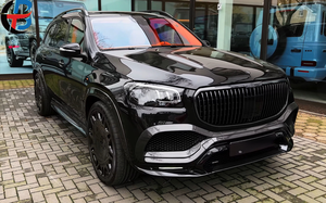 Kit carrosserie de haute qualité pour Mercedes-Benz GLS600 <span class=keywords><strong>Maybach</strong></span> 20-22, style LD, pièces automobiles, lèvre avant, diffuseur arrière, fibre de carbone - Product Image 2