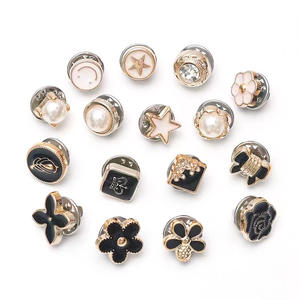 Pas de couture bouton broches pour femmes sécurité couvrir broches mignon émail revers chemise Jean manteau robe vêtements pull décoration - Product Image 1