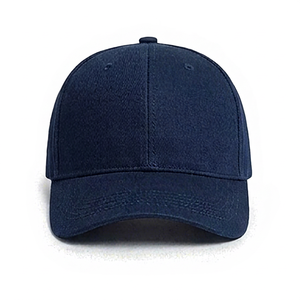 Unisex <b>Navy</b> Blue Cotton <b>Baseball</b> <b>Cap</b> Casual Style Adjustable Fit Four Seasons Wear - Product Image 1