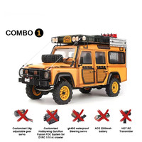 D1RC D110 Defender Camel Trophy 2 vitesses, châssis métallique, échelle 1/10, camion télécommandé tout-terrain pour adultes - Voiture de qualité professionnelle