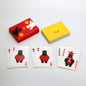 Cute Bear Themed Playing Cards Red Gift Box Adorable Bear Heart Art Custom Printed Poker Cards for Birthday Holiday Gifts - Product Image 4