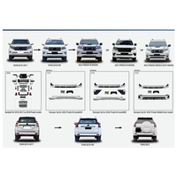 Kit carrosserie de haute qualité pour Toyota Land Cruiser Prado 2010-2017, mise à niveau modèle 2018, lifting pour Land Cruiser, kit carrosserie pour LC150
